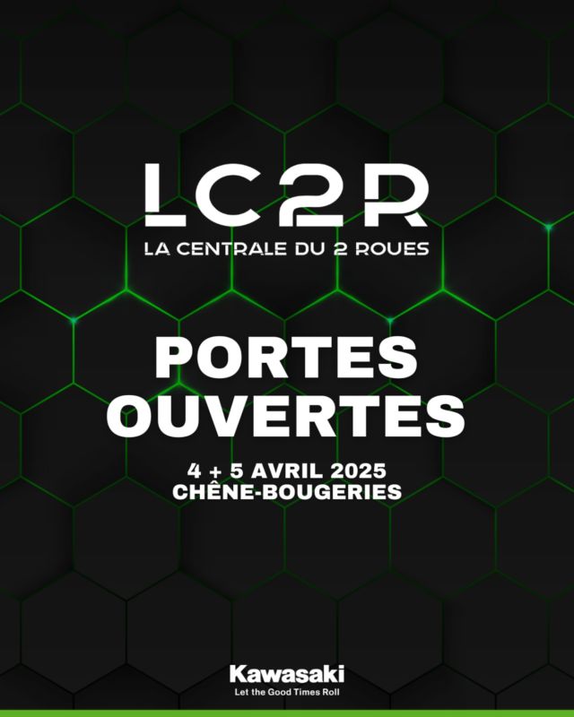 EXPO DE PRINTEMPS – PORTES OUVERTES
Vendredi 4 & Samedi 5 avril
La Centrale du 2 Roues – Chêne-Bougeries

Le printemps débarque, les nouveautés aussi !
Venez célébrer le retour des beaux jours avec nous !

À découvrir & essayer :
• La nouvelle gamme Kawasaki 2024-2025
• Les scooters Kymco, pratiques & stylés
• Des modèles neufs et d’occasion
• Et une sélection d’accessoires et d’équipements

Ambiance conviviale garantie !
• Petit-déjeuner offert
• Bons conseils
• Des motos à voir, toucher… et essayer !

Infos pratiques :
—. La Centrale du 2 Roues
📍 Chemin Deluc 2 – 1224 Chêne-Bougeries
📞 022 344 50 04
🗓️ Vendredi 4 avril : 08h00 - 18h30
🗓️ Samedi 5 avril : 09h00 - 18h00

Vous venez ? 
Cliquez sur “Je participe” dans l’événement Facebook, ou passez sans rendez-vous !

Pensez à partager 🥰